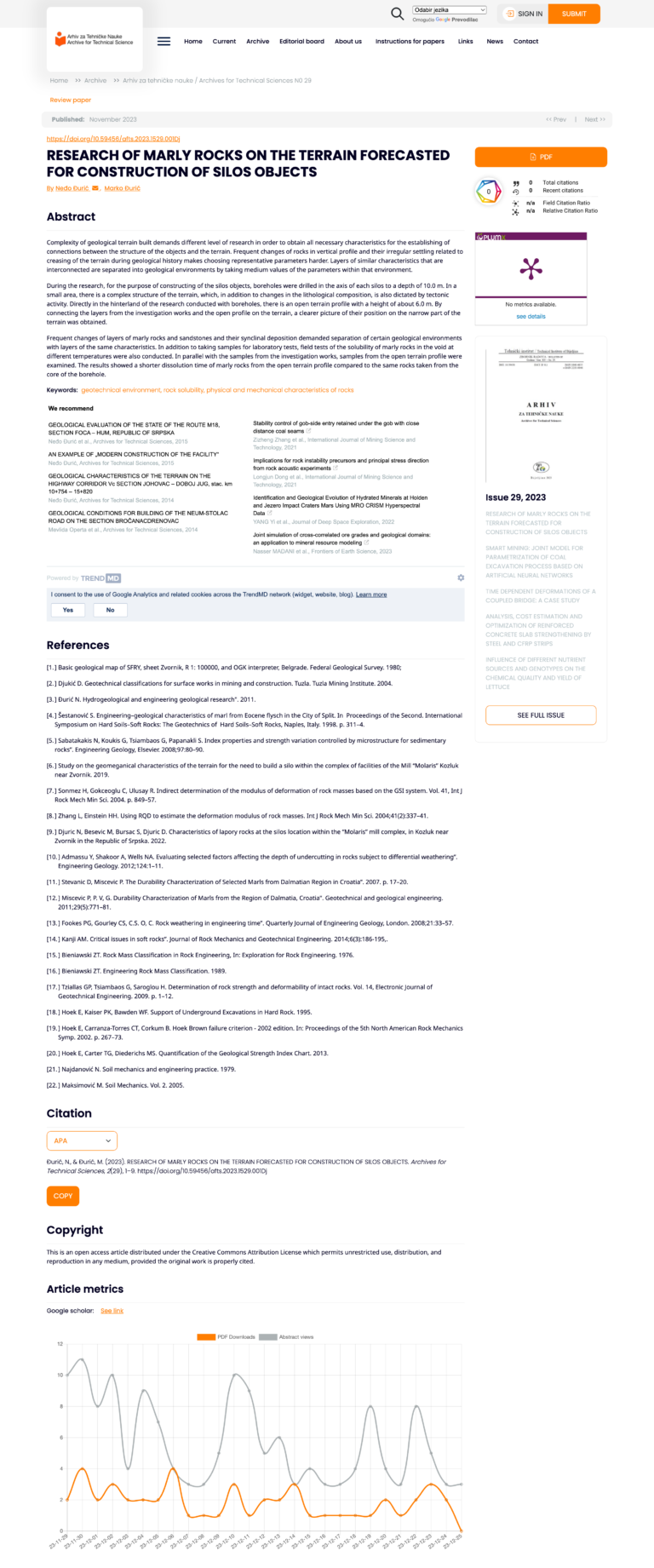 Archives for Technical Sciences - Opus Journal